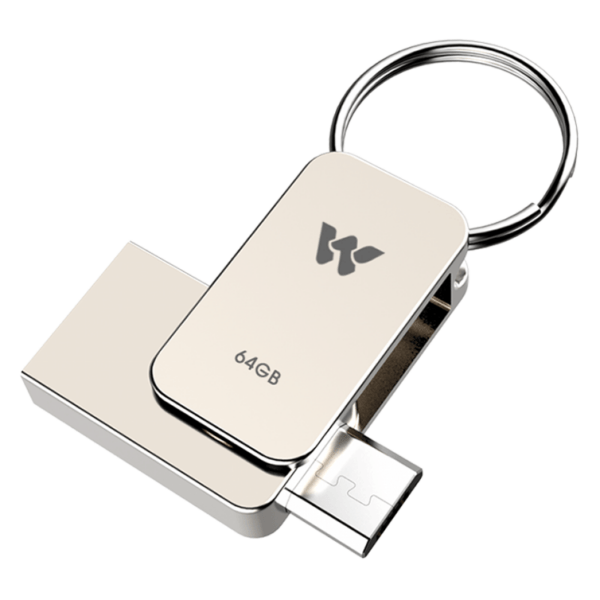 Walton 64GB USB Dual Connectors (USB & Micro USB) Pen Drive