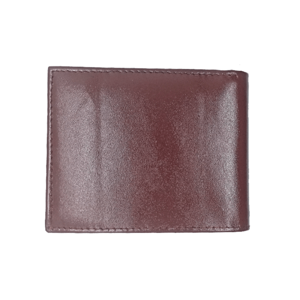 Brown Folding Leather Wallet-Money Bag