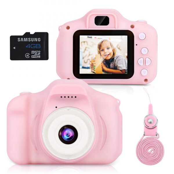 HD 1080P Kids Digital Mini Video Camera for Children With 4GB Memory card